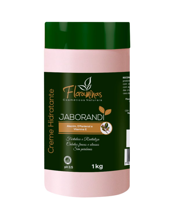 Creme Hidratante Jaborandi, Alecrim, D’Pantenol e vitamina E 1 kg