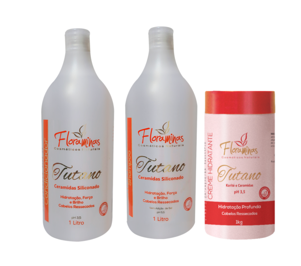 Kit Tutano (1L/Kg) Shampoo, Condicionador e Creme Hidratante